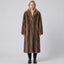 Women's Oversized Brown Faux Fur Coat