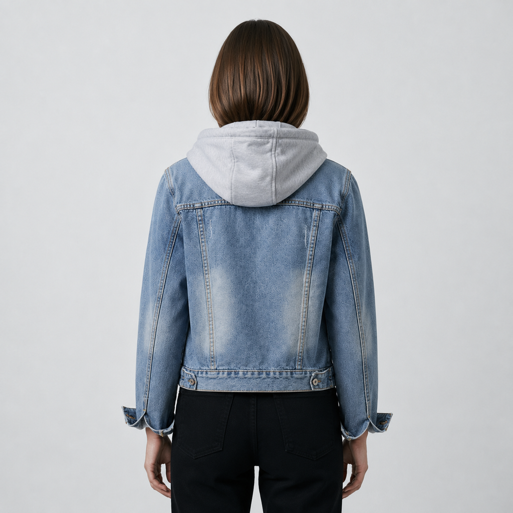 Women's Hooded Denim Jacket