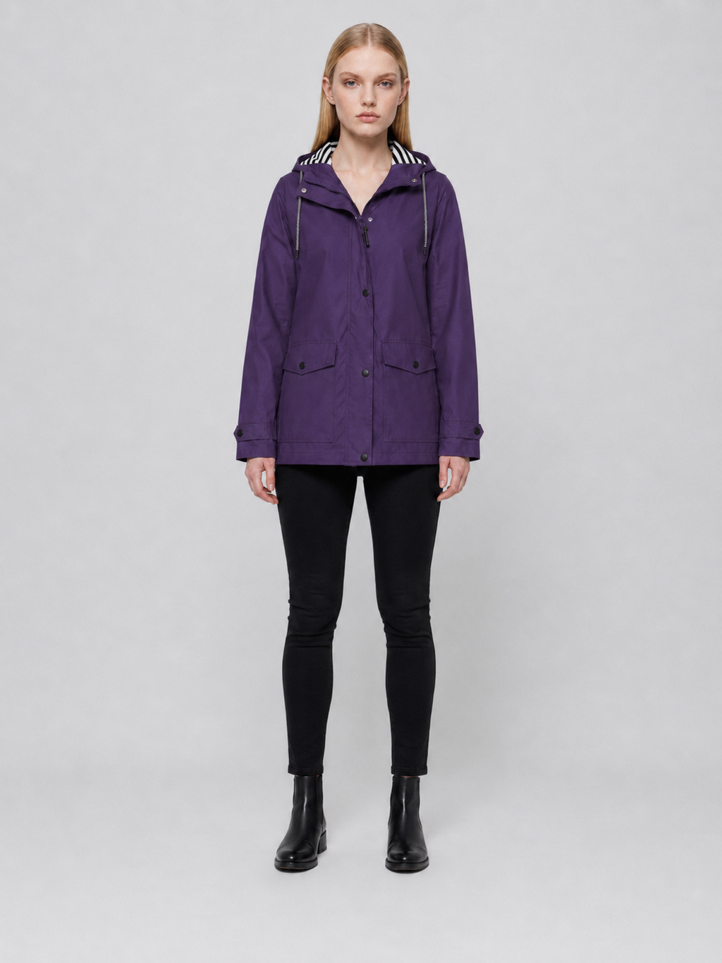 Women's Hooded Lightweight Rain Jacket