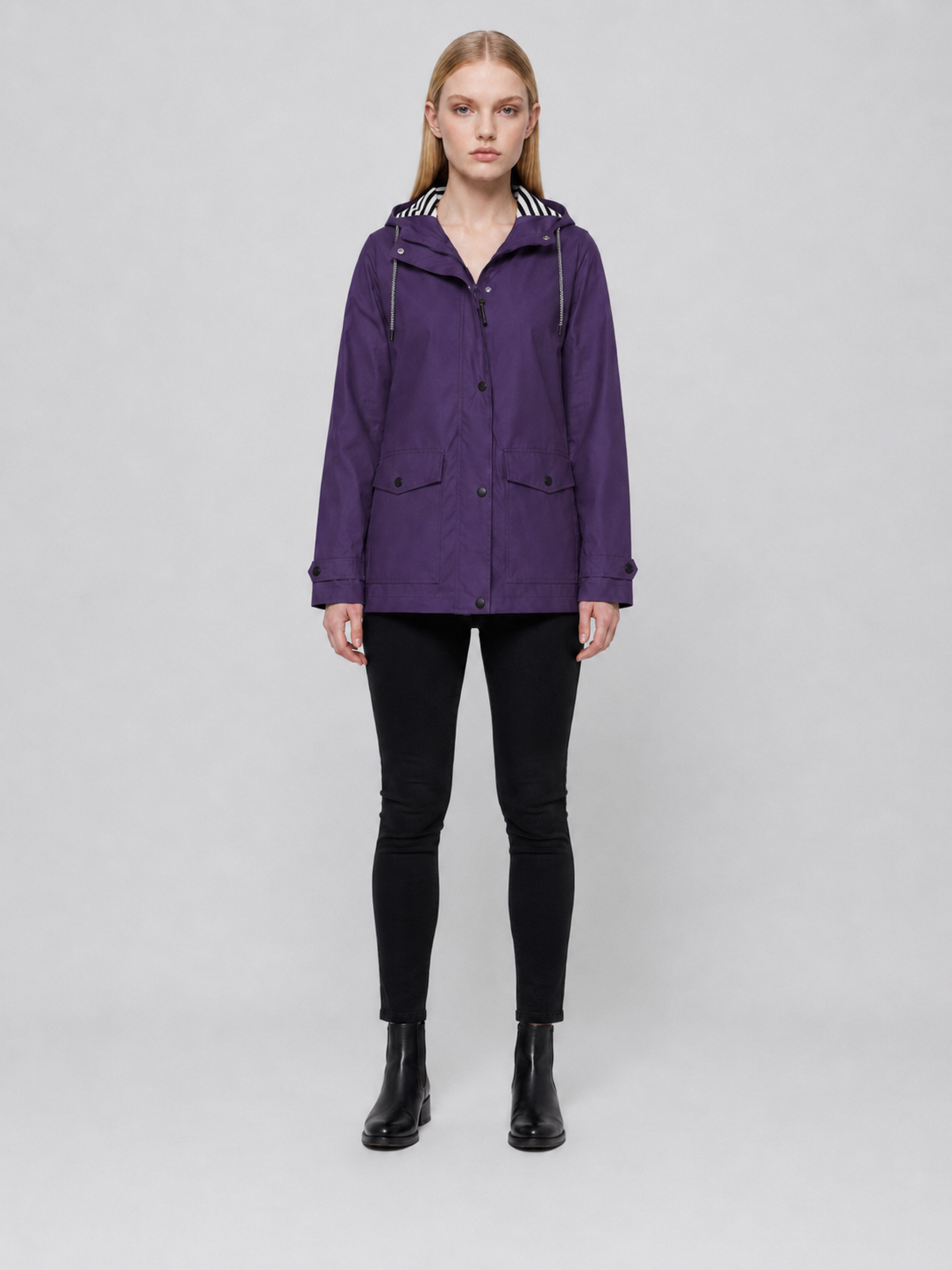 Women's Hooded Lightweight Rain Jacket