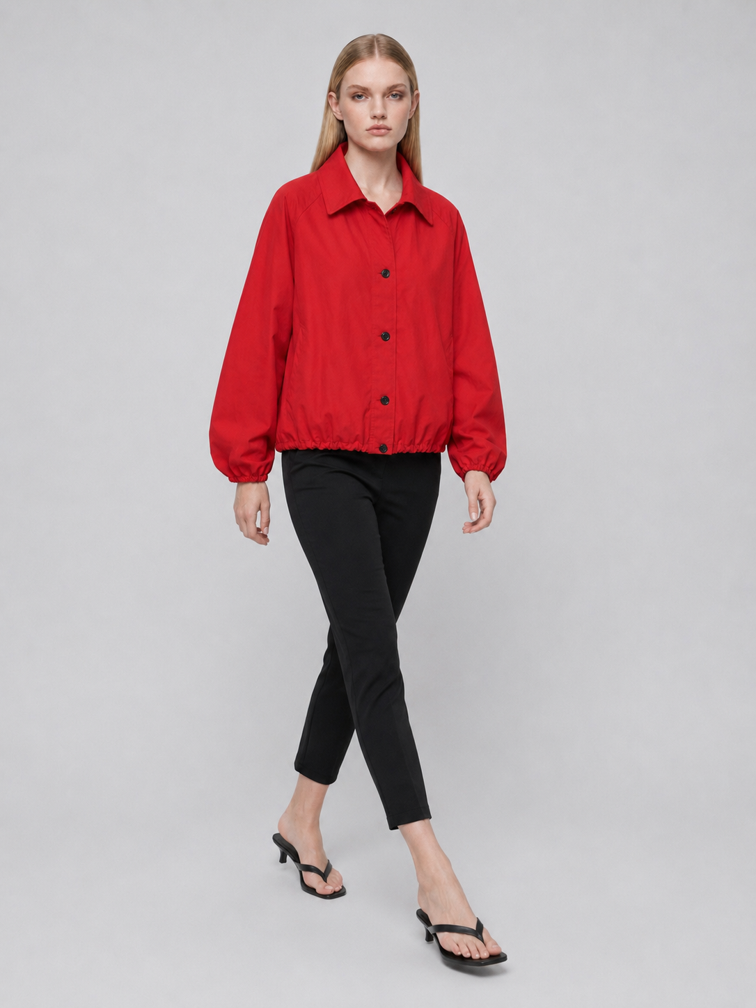 Women's Lightweight High-Neck Bomber Jacket