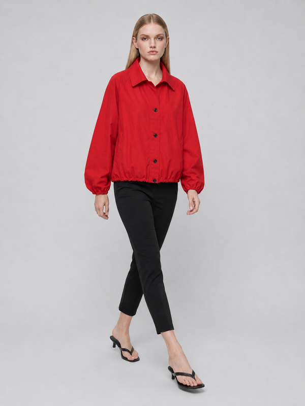 Women's Lightweight High-Neck Bomber Jacket