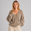 Women's Fluffy V-Neck Cardigan