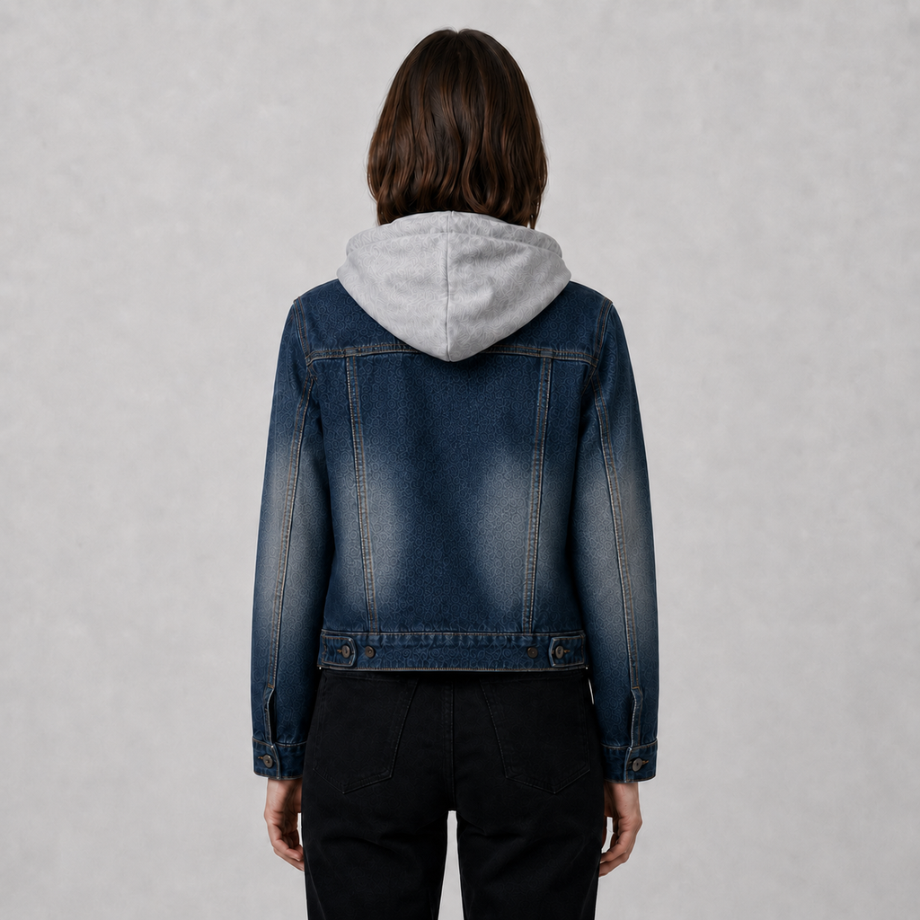 Women's Hooded Denim Jacket