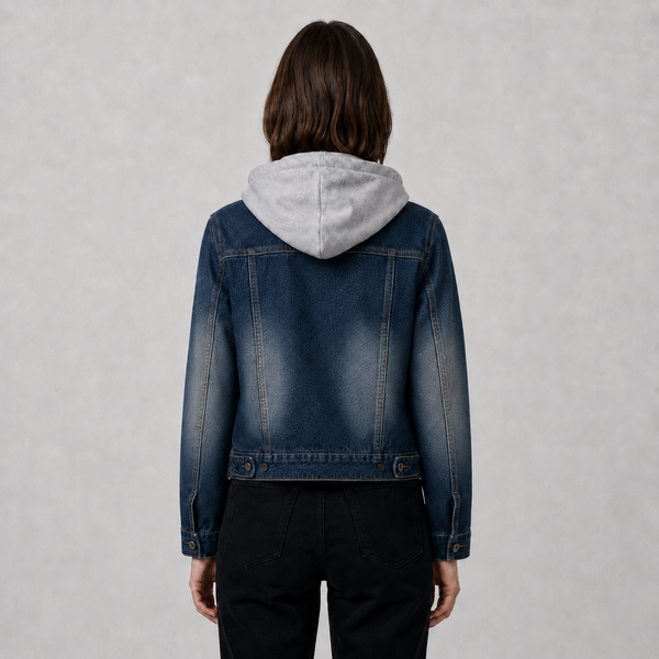 Women's Hooded Denim Jacket