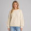 Women's Cream Chunky Cable Knit Jumper