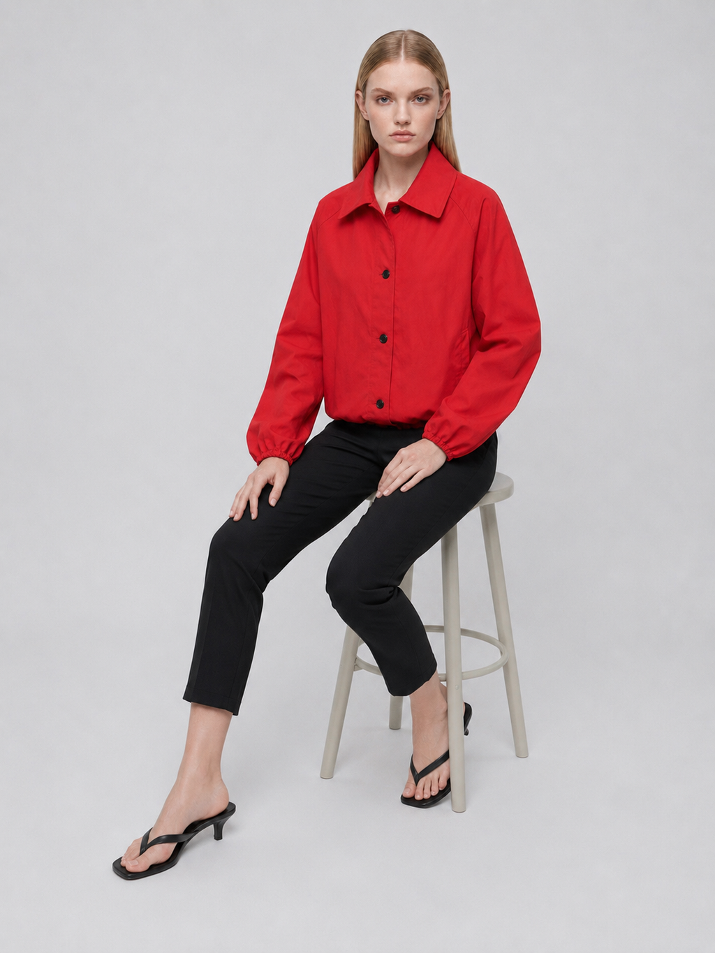 Women's Lightweight High-Neck Bomber Jacket