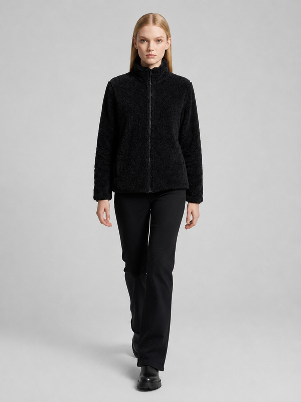Women's Zip-Up Teddy Fleece Jacket