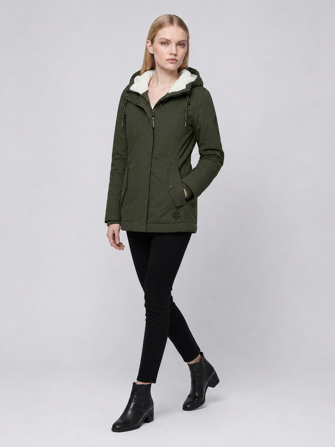 Women's Fleece-Lined Hooded Parka