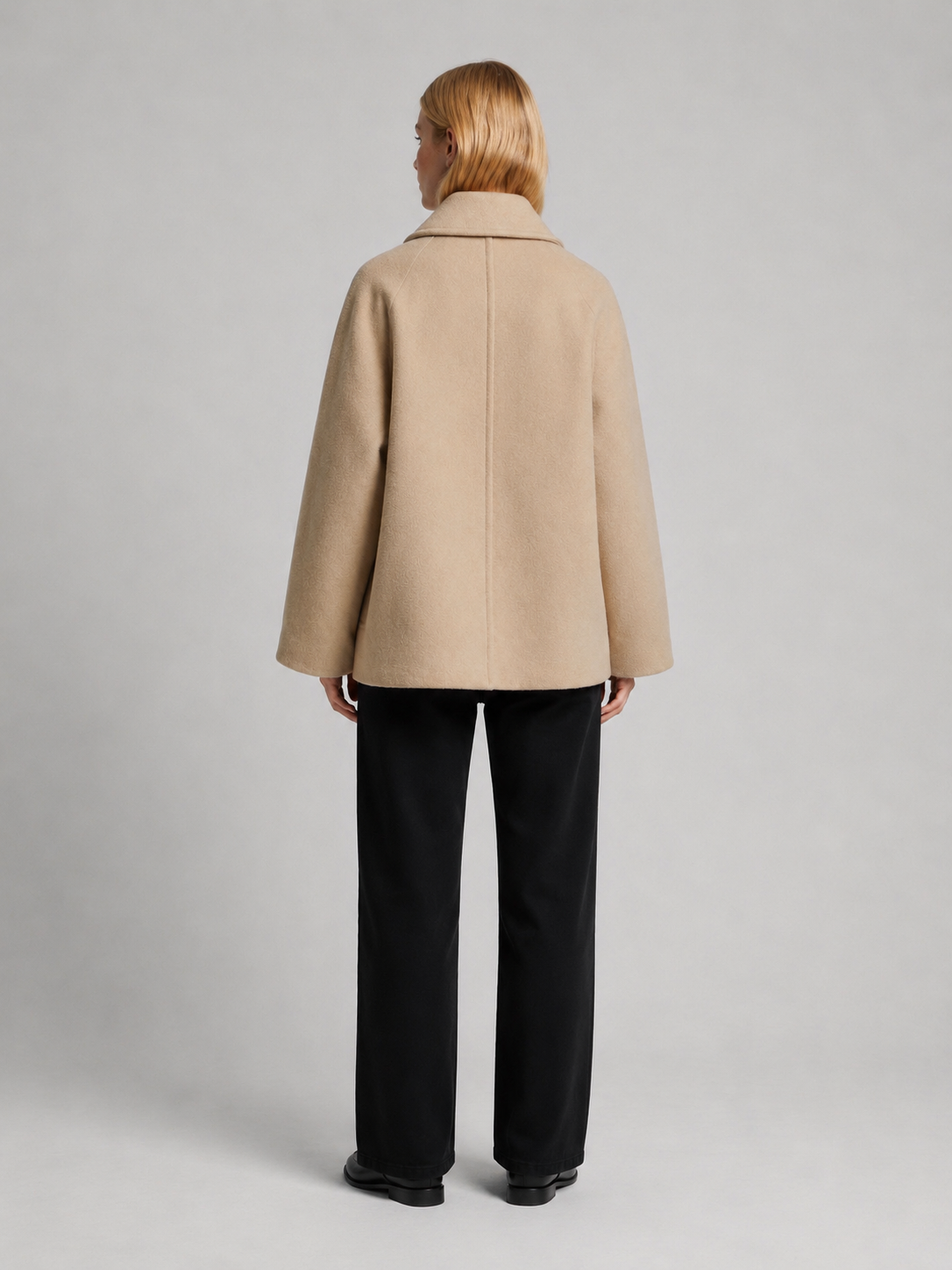 Women's Short Wool Blend Winter Coat