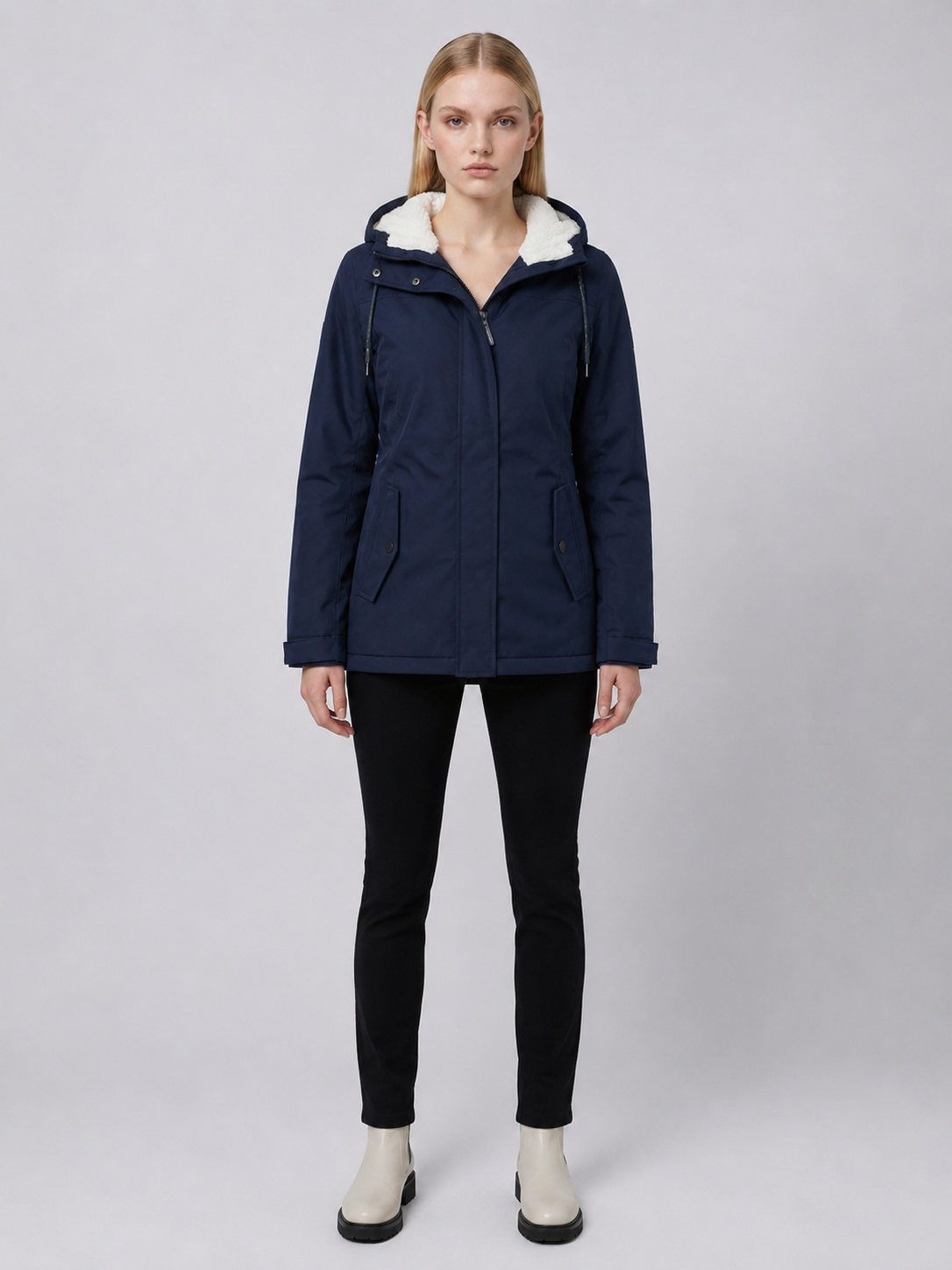 Women's Fleece-Lined Hooded Parka