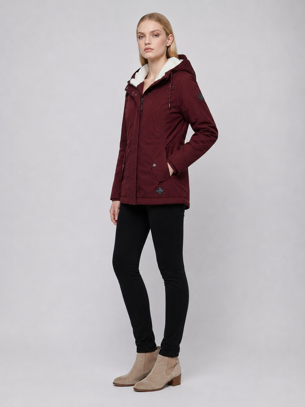 Women's Fleece-Lined Hooded Parka