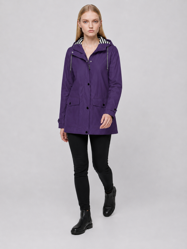 Women's Hooded Lightweight Rain Jacket