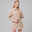 Women's Sand Belted Shirt Jacket