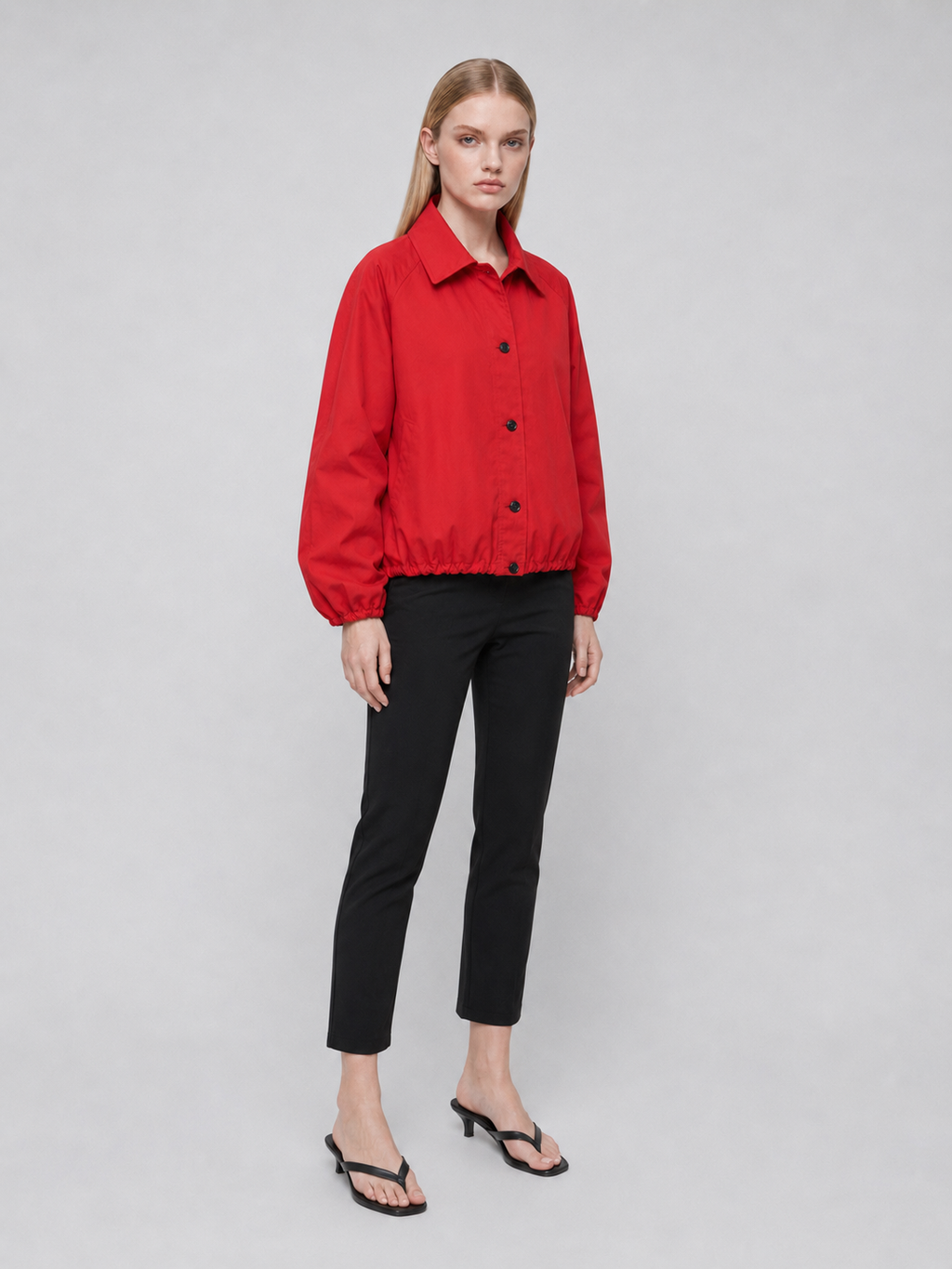 Women's Lightweight High-Neck Bomber Jacket