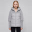 Women's Grey Hooded Winter Puffer Jacket