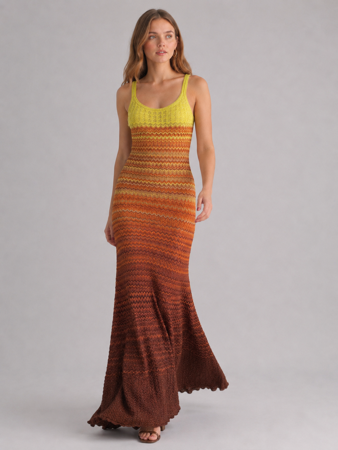 Women's Crochet Knit Maxi Dress