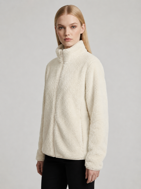 Women's Zip-Up Teddy Fleece Jacket