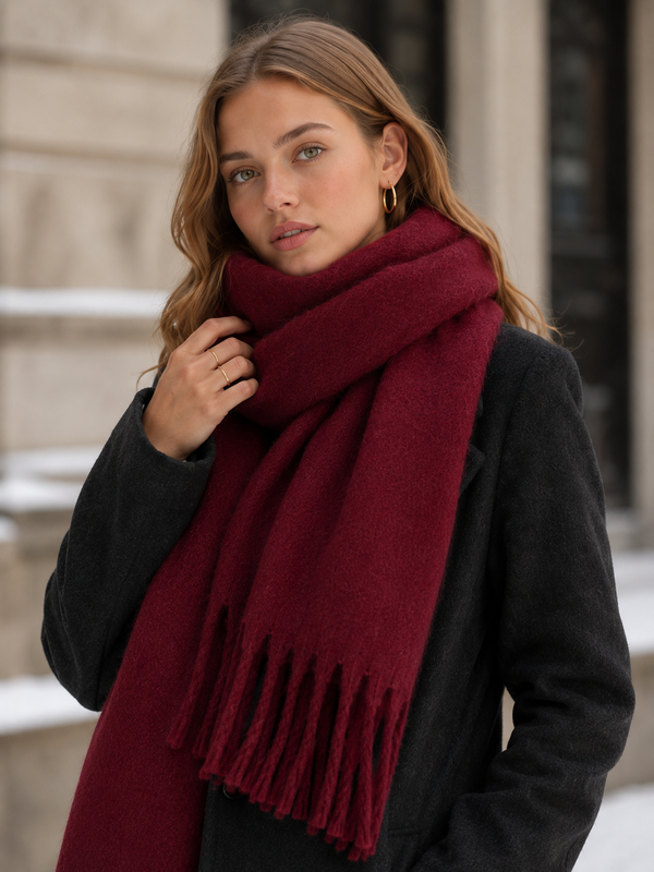 Women's Oversized Tassel Scarf