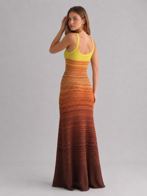 Women's Crochet Knit Maxi Dress
