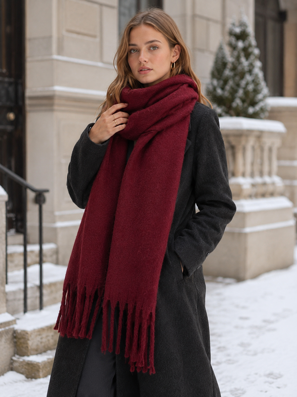 Women's Oversized Tassel Scarf