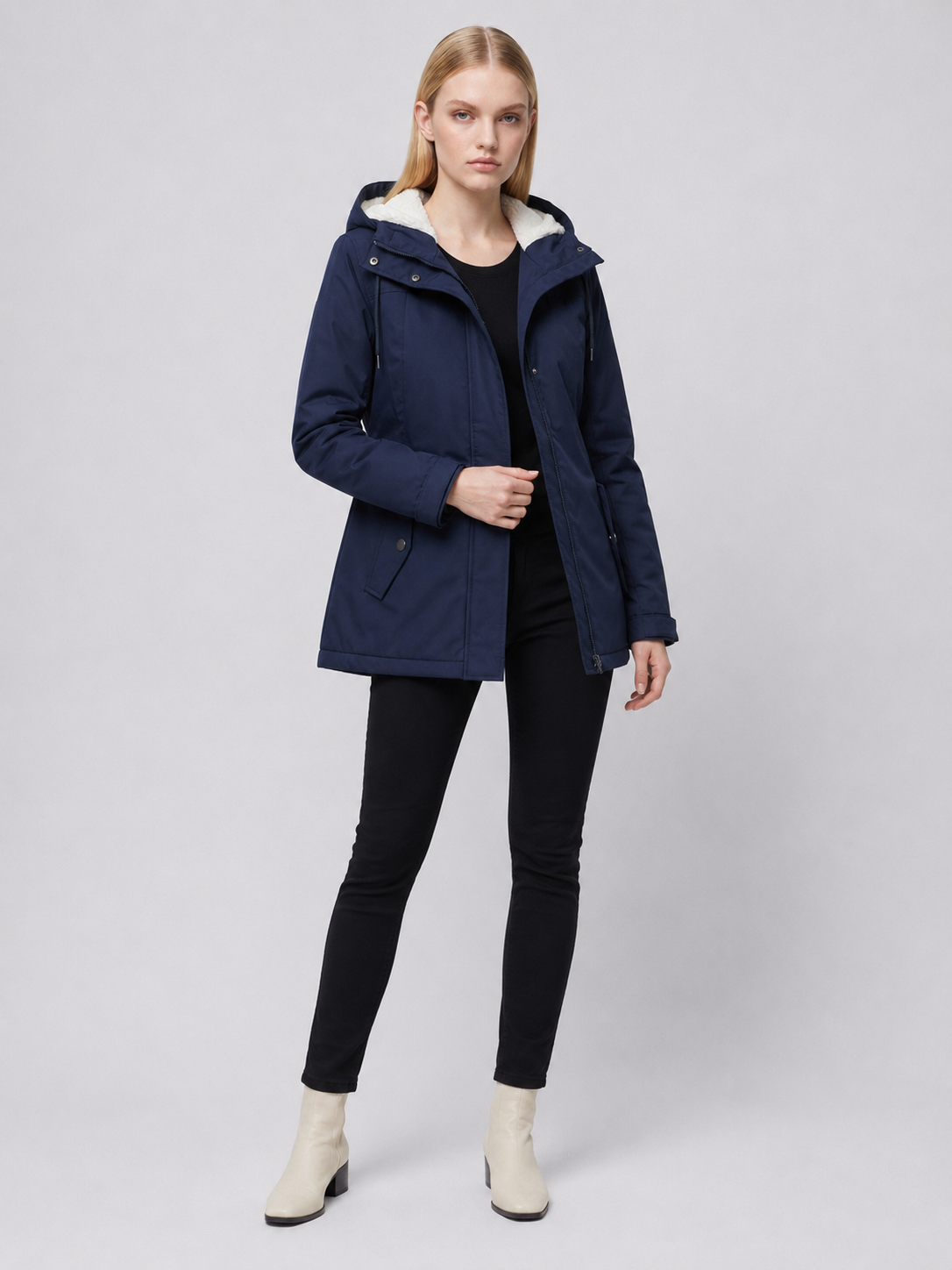 Women's Fleece-Lined Hooded Parka
