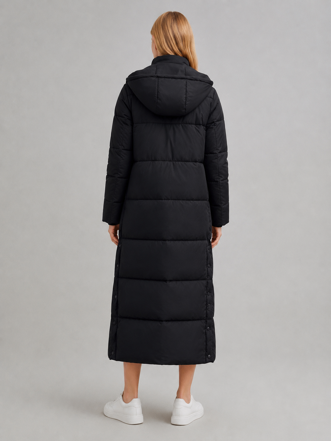 Women's Longline Hooded Puffer Coat