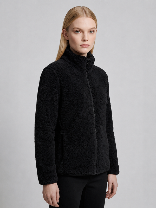 Women's Zip-Up Teddy Fleece Jacket