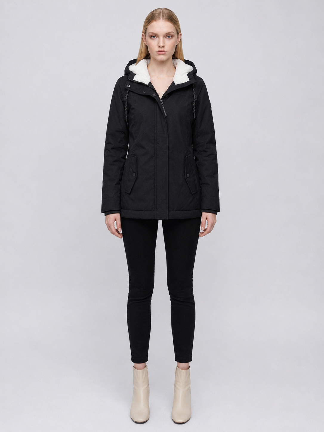 Women's Fleece-Lined Hooded Parka