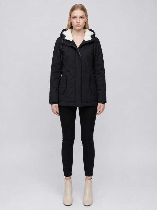 Women's Fleece-Lined Hooded Parka