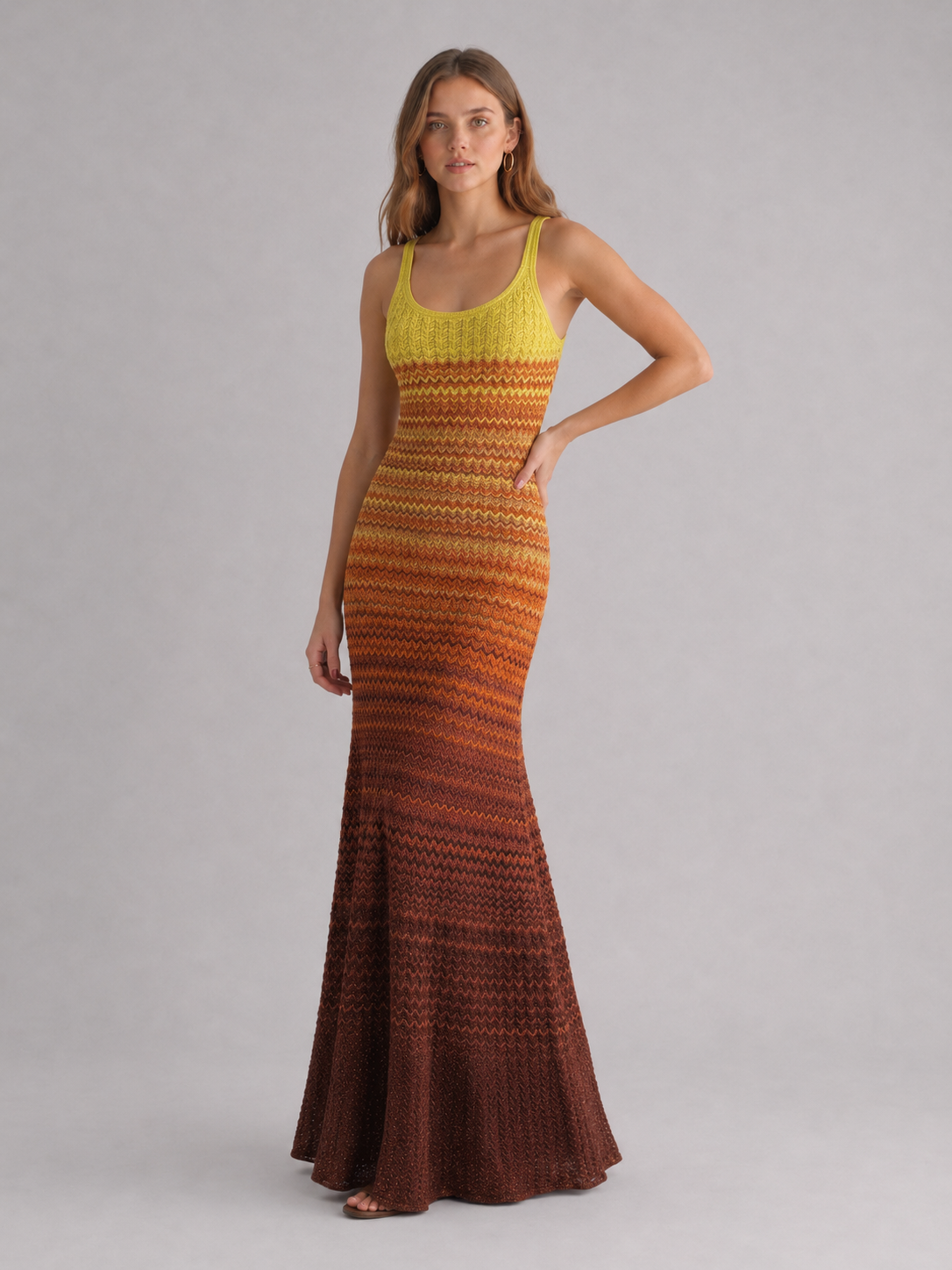 Women's Crochet Knit Maxi Dress Secondary image
