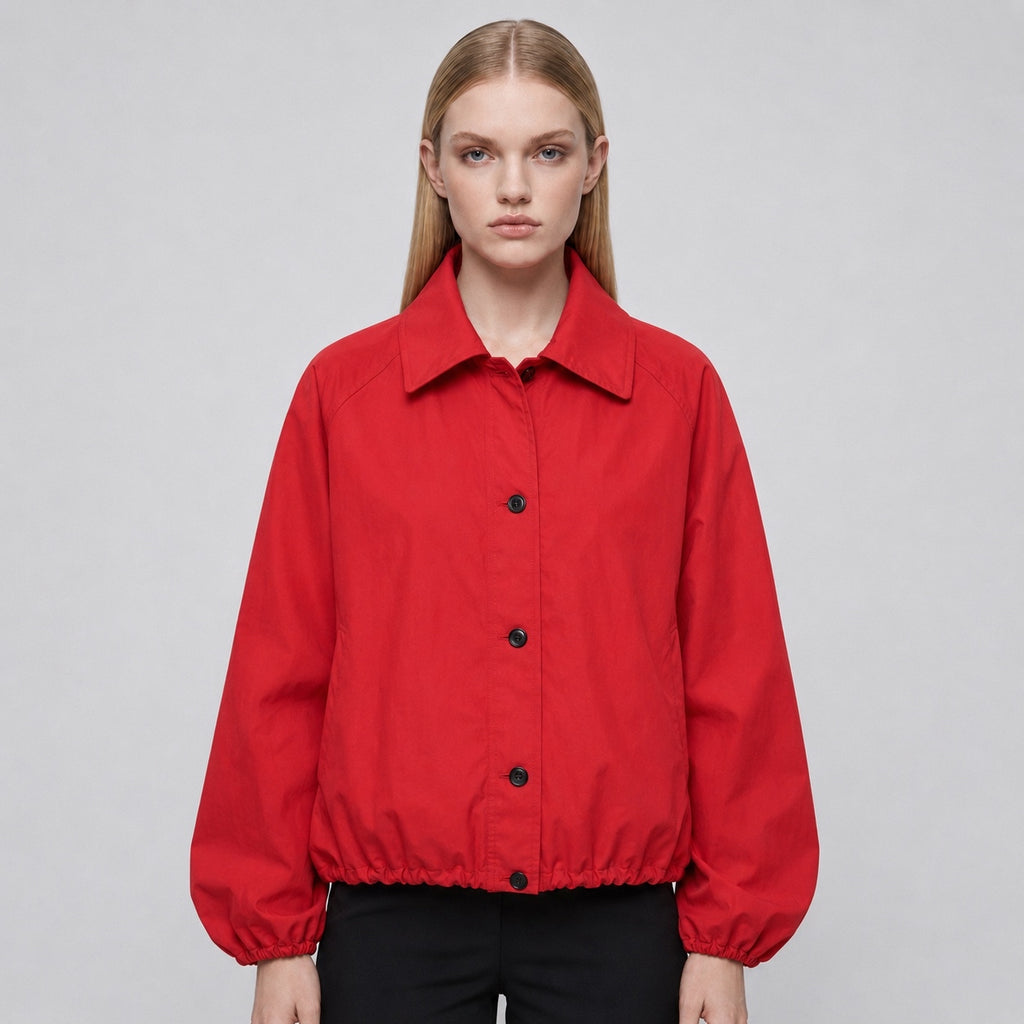 Women's Lightweight High-Neck Bomber Jacket