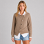 Women's Asymmetric Button Knit Jumper