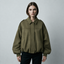 Women's Oversized Faux Suede Bomber Jacket