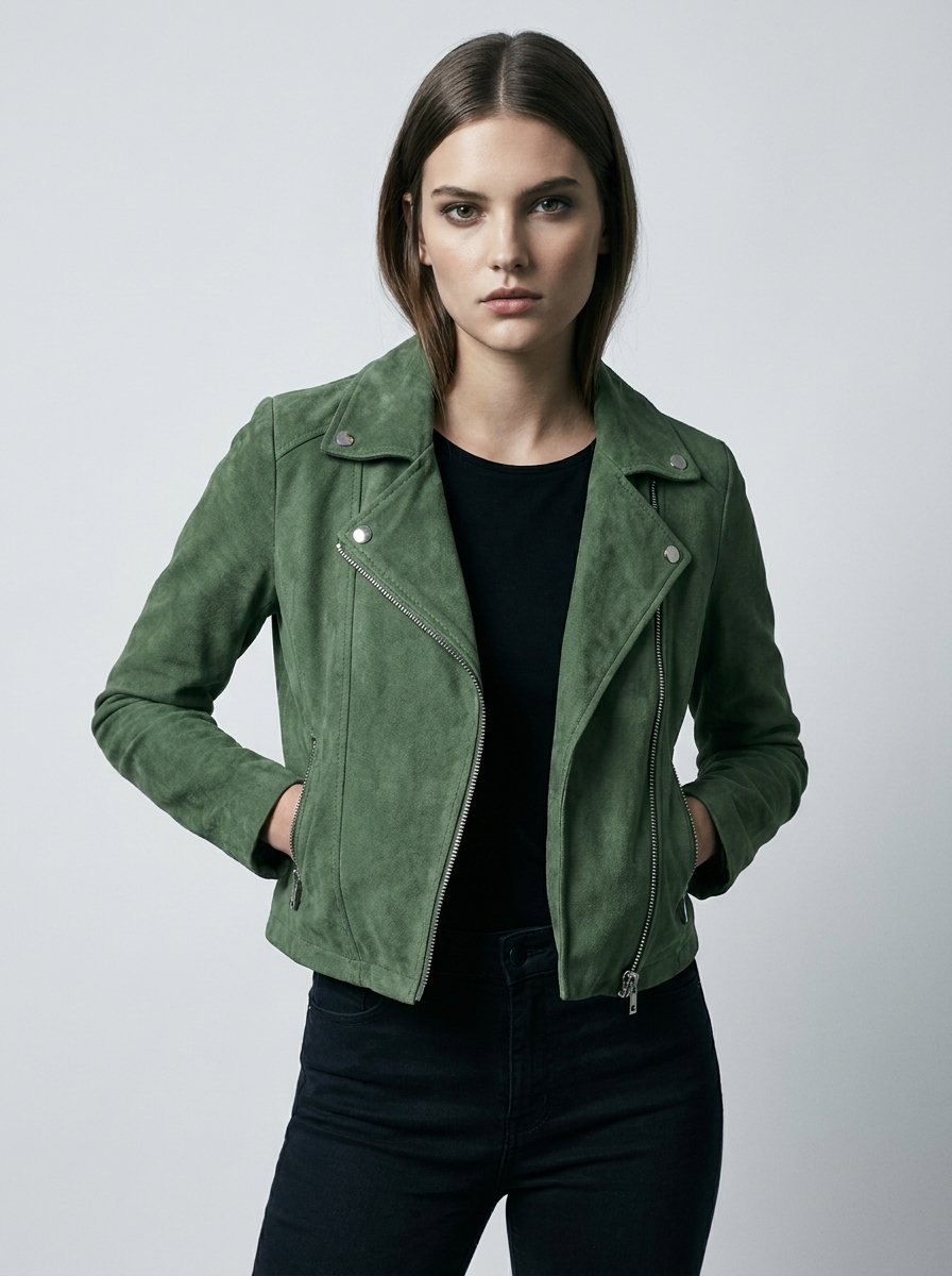 Velencia motorcycle jacket Green