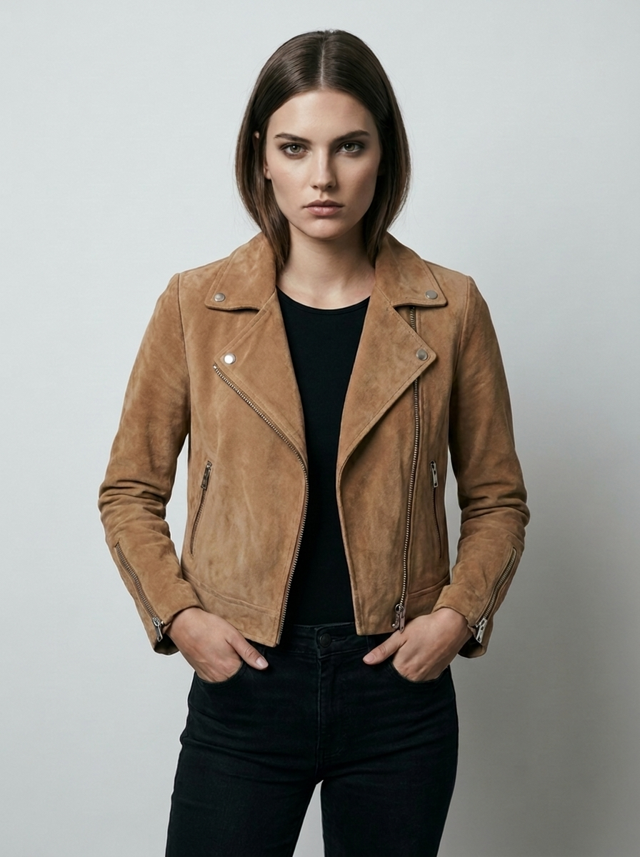 Velencia motorcycle jacket Brown