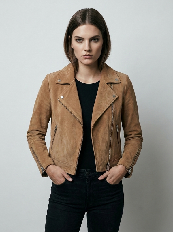 Velencia motorcycle jacket Brown