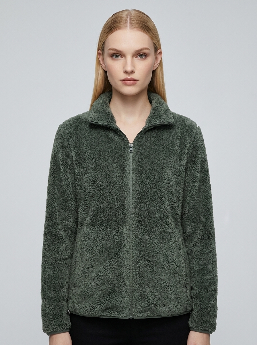 Velencia fleece jacket Dark Green