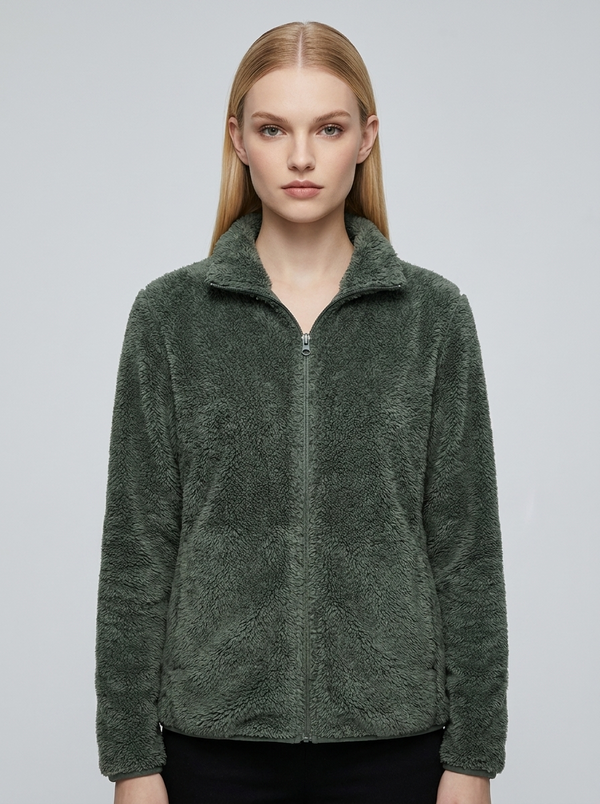 Velencia fleece jacket Dark Green